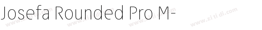 Josefa Rounded Pro M字体转换